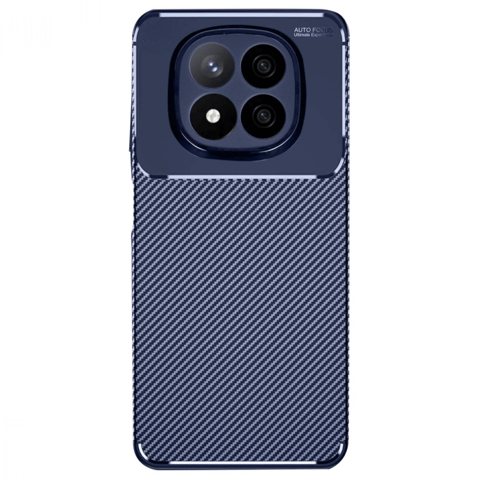 Xiaomi Redmi Note 14 Pro Plus Kılıf Auto Focus Karbon Kapak - Lacivert