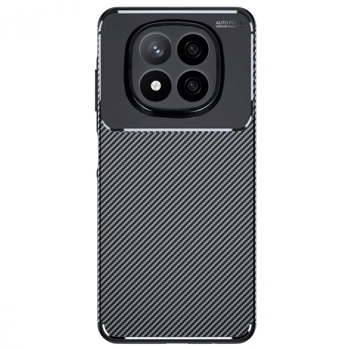 Xiaomi Redmi Note 14 Pro Plus Kılıf Auto Focus Karbon Kapak - Siyah