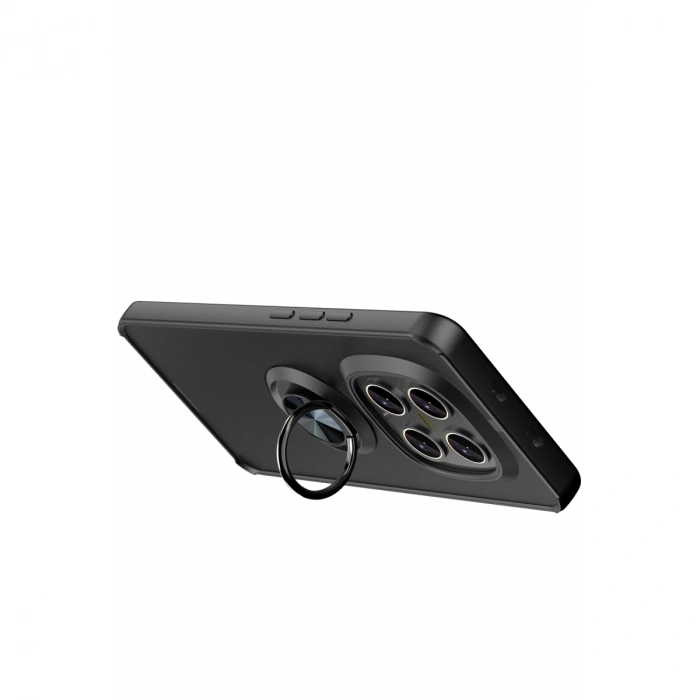 Xiaomi Redmi Note 15 4g Montreal Yüzüklü Silikon Kapak - Siyah