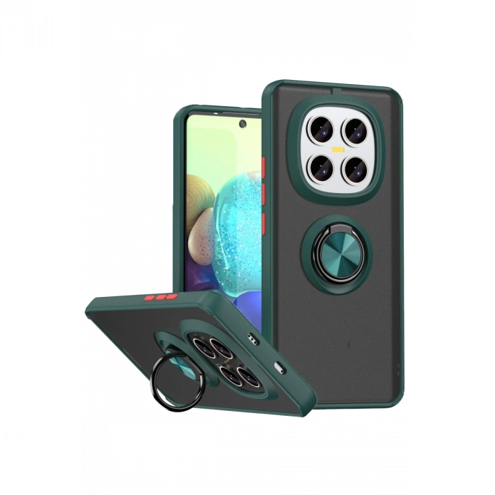 Xiaomi Redmi Note 15 4g Montreal Yüzüklü Silikon Kapak - Yeşil