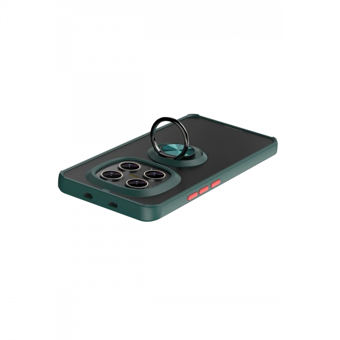 Xiaomi Redmi Note 15 4g Montreal Yüzüklü Silikon Kapak - Yeşil