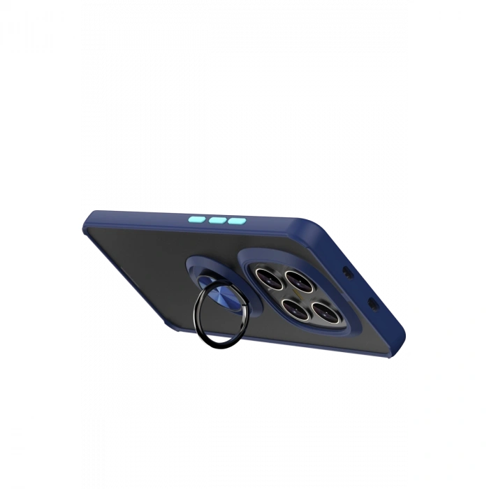 Xiaomi Redmi Note 15 Pro 4g Montreal Yüzüklü Silikon Kapak - Lacivert