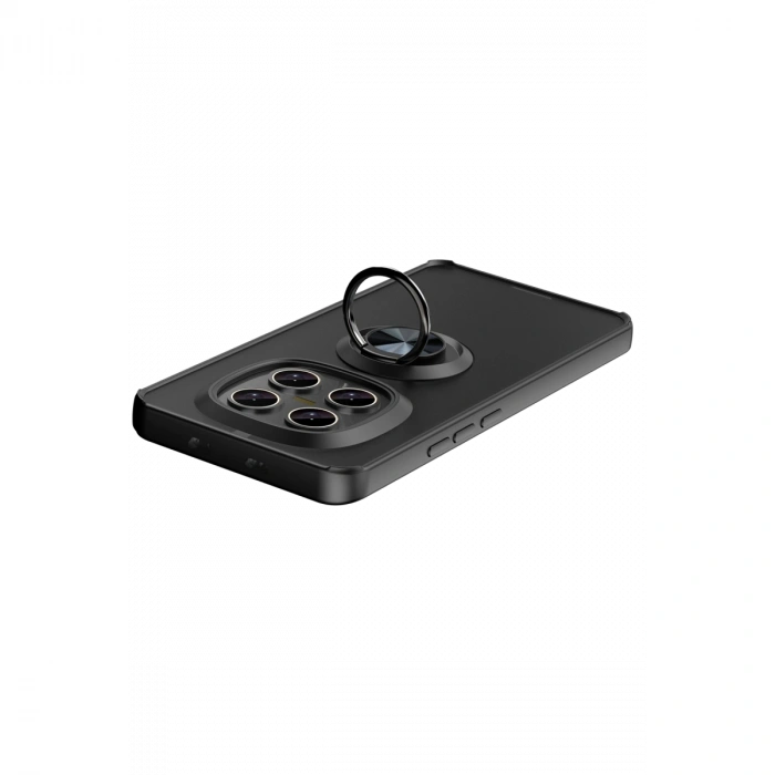 Xiaomi Redmi Note 15 Pro 4g Montreal Yüzüklü Silikon Kapak - Siyah