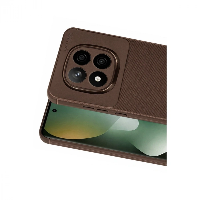 Xiaomi Redmi Note 15 Pro 5g Auto Focus Karbon Kapak - Kahverengi