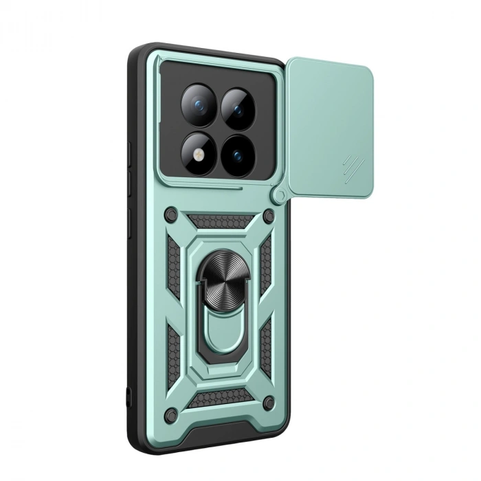 Xiaomi Redmi Note 15 Pro 5g Pars Lens Yüzüklü Silikon - Yeşil