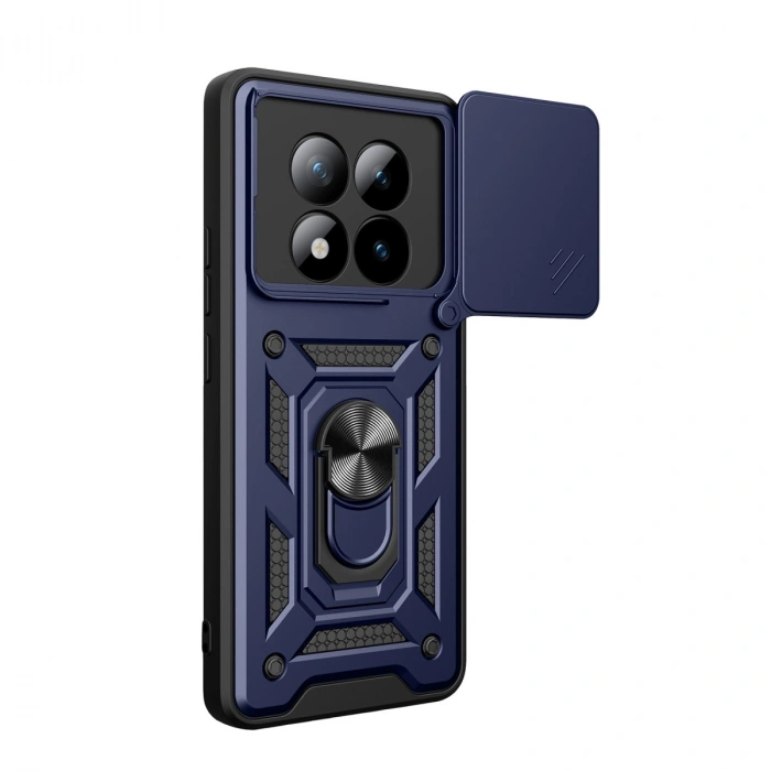 Xiaomi Redmi Note 15 Pro Plus 5g Pars Lens Yüzüklü Silikon - Lacivert