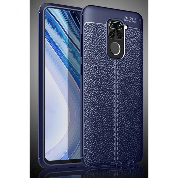 Xiaomi Redmi Note 9 Kılıf Auto Focus Kapak - Lacivert