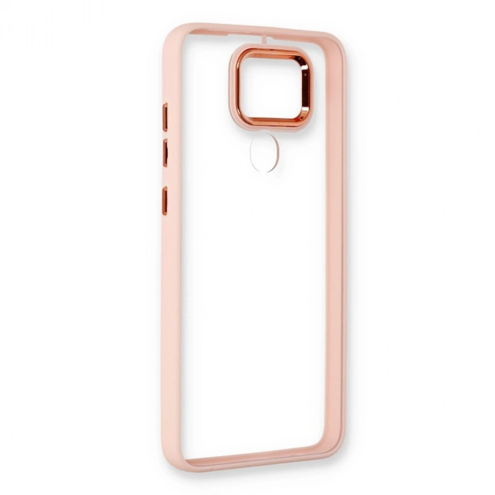 Xiaomi Redmi Note 9 Kılıf Dora Kapak - Pudra