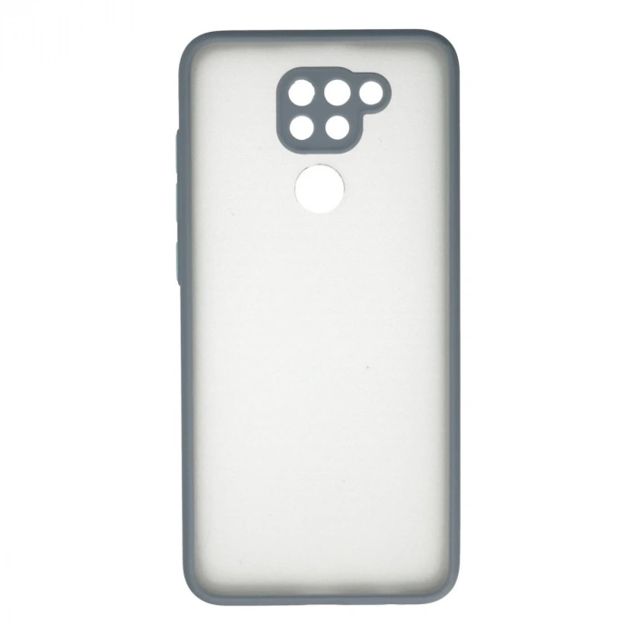 Xiaomi Redmi Note 9 Kılıf Montreal Silikon Kapak - Gri