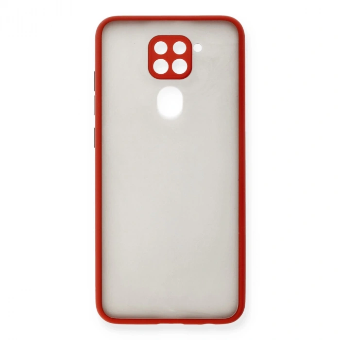 Xiaomi Redmi Note 9 Kılıf Montreal Silikon Kapak - Kırmızı