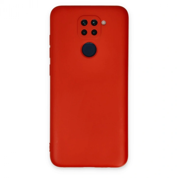 Xiaomi Redmi Note 9 Kılıf Nano İçi Kadife Silikon - Kırmızı