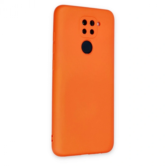 Xiaomi Redmi Note 9 Kılıf Nano İçi Kadife Silikon - Turuncu