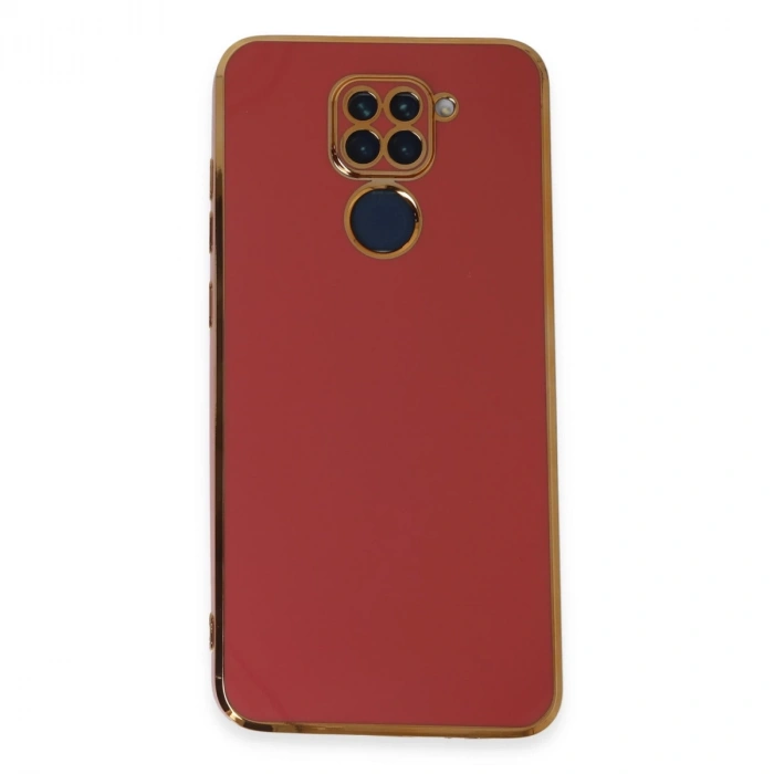 Xiaomi Redmi Note 9 Kılıf Volet Silikon - Kırmızı