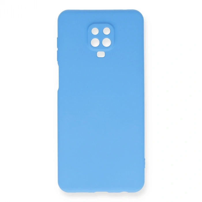 Xiaomi Redmi Note 9 Pro Kılıf Nano İçi Kadife Silikon - Mavi