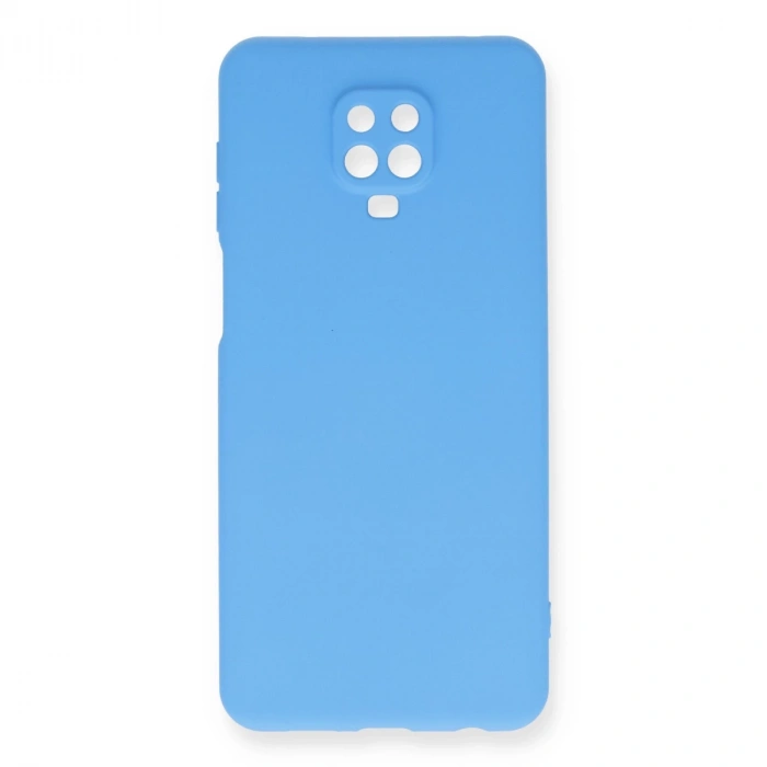 Xiaomi Redmi Note 9 Pro Kılıf Nano İçi Kadife Silikon - Mavi