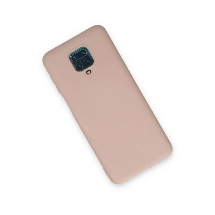 Xiaomi Redmi Note 9 Pro Kılıf Nano İçi Kadife Silikon - Pudra