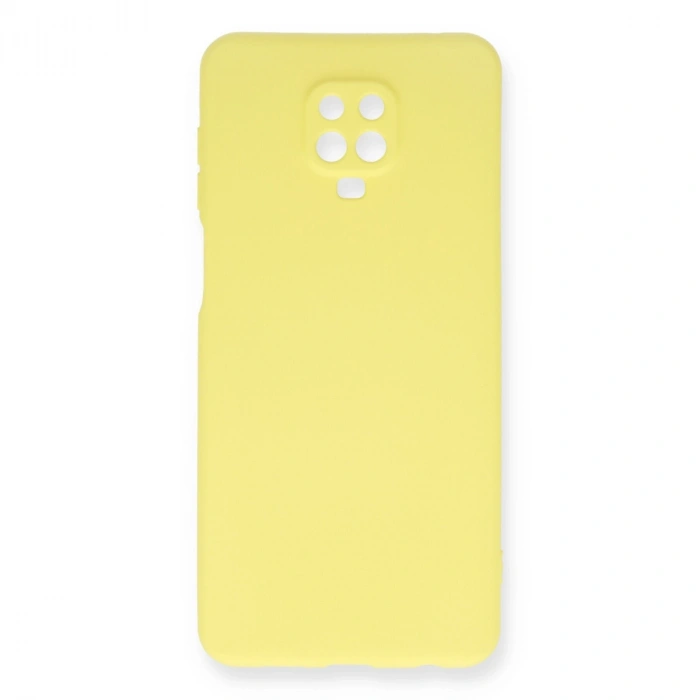Xiaomi Redmi Note 9 Pro Kılıf Nano İçi Kadife Silikon - Sarı