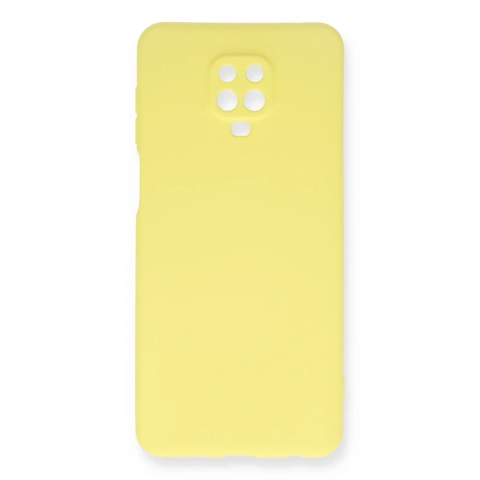 Xiaomi Redmi Note 9 Pro Kılıf Nano İçi Kadife Silikon - Sarı
