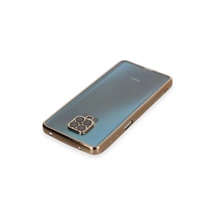Xiaomi Redmi Note 9 Pro Kılıf Razer Lensli Silikon - Gold