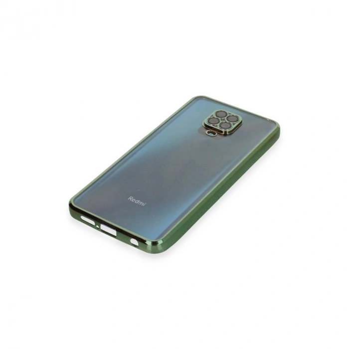 Xiaomi Redmi Note 9 Pro Kılıf Razer Lensli Silikon - Yeşil