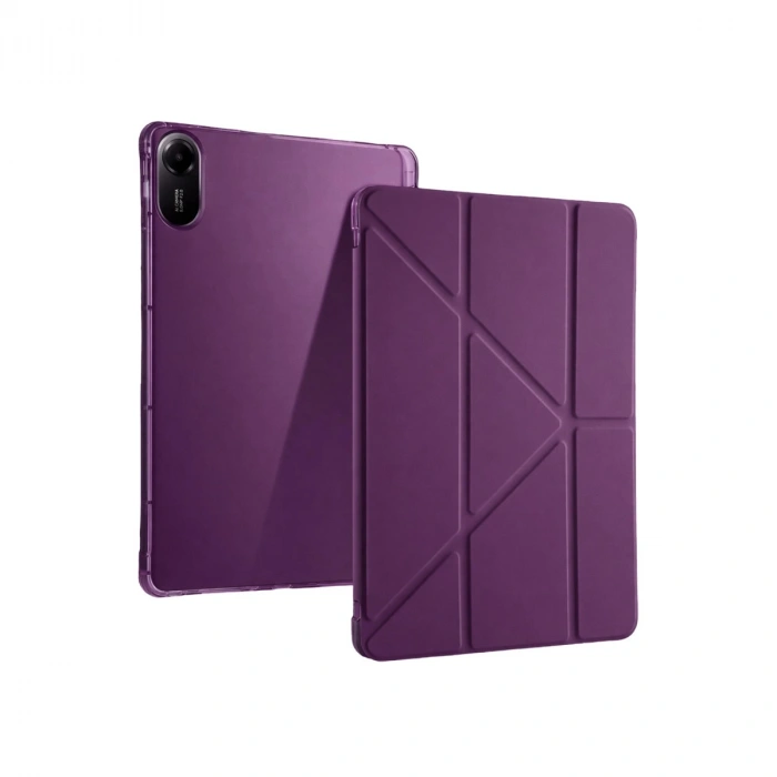 Xiaomi Redmi Pad 2 Kalemlikli Mars Tablet Kılıfı - Mürdüm