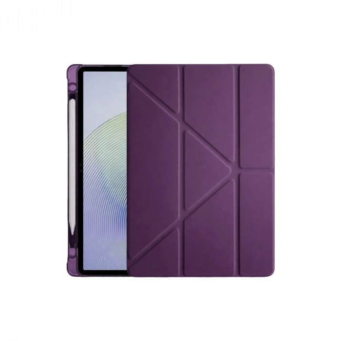 Xiaomi Redmi Pad 2 Kalemlikli Mars Tablet Kılıfı - Mürdüm