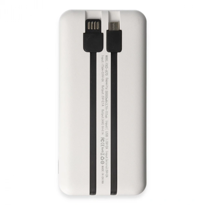 Yosonda A70 4in1 30.000 Mah Powerbank - Beyaz
