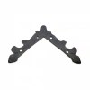 Antika Tarz Dekoratif Pirinç Lale Köşe Gönye - Üst, 133x133 Mm, Oksit