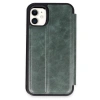 Apple İphone 11 Kılıf Flip Cover - Koyu Yeşil