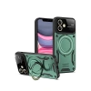 Apple İphone 11 Kılıf Joy Lens Standlı Kapak - Koyu Yeşil