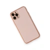 Apple İphone 11 Pro Max Kılıf Coco Deri Silikon Kapak - Pembe