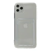 Apple İphone 11 Pro Max Kılıf Kart Şeffaf Silikon - Şeffaf