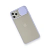Apple İphone 11 Pro Max Kılıf Palm Buzlu Kamera Sürgülü Silikon - Lila