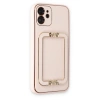 Apple İphone 12 Kılıf Coco Elit Kapak - Pudra