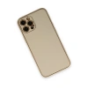 Apple İphone 12 Pro Kılıf Coco Deri Silikon Kapak - Gold