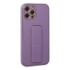 Apple İphone 12 Pro Kılıf Coco Deri Standlı Kapak - Lila