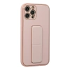 Apple İphone 12 Pro Kılıf Coco Deri Standlı Kapak - Pembe