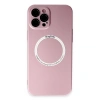 Apple İphone 12 Pro Kılıf Jack Magneticsafe Lens Silikon - Rose Gold