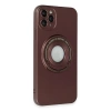 Apple İphone 12 Pro Kılıf Lukka Magneticsafe Kapak - Kahverengi