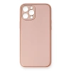 Apple İphone 12 Pro Max Kılıf Coco Deri Silikon Kapak - Pembe