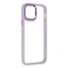 Apple İphone 12 Pro Max Kılıf Dora Kapak - Lila