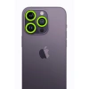 Apple İphone 12 Pro Max Neon Fosforlu Kamera Lens - Yeşil