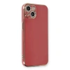 Apple İphone 13 Kılıf Volet Silikon - Kırmızı