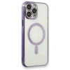 Apple İphone 13 Pro Kılıf Magneticsafe Lazer Silikon - Mor