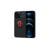 Apple İphone 13 Pro Kılıf Range Yüzüklü Silikon - Siyah-kırmızı