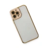 Apple İphone 13 Pro Max Kılıf Liva Lens Silikon - Pudra