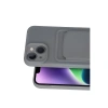 Apple İphone 14 Kılıf Kelvin Kartvizitli Silikon - Gri