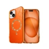 Apple İphone 14 Live Diamond Magsafe Kapak - Turuncu