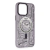Apple İphone 14 Pro Kılıf Apollo Magneticsafe Desenli Kapak - Apollo Mor - 5