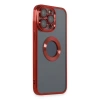 Apple İphone 14 Pro Max Kılıf Slot Silikon - Kırmızı